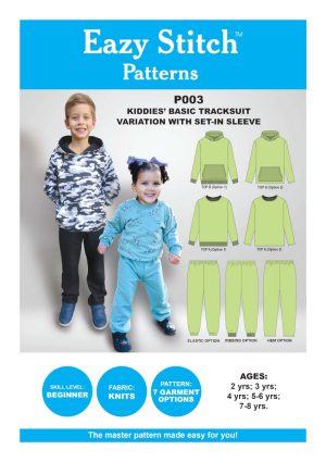 P003-PDF ~ KIDDIES’ BASIC TRACKSUIT VARIATION WITH SET-IN SLEEVE