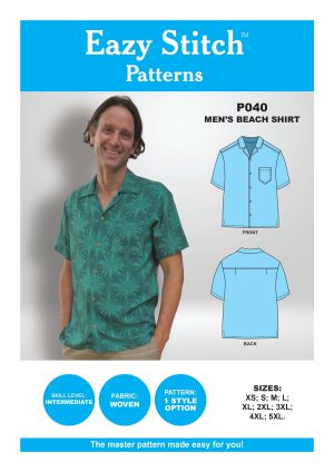 P040-PDF ~ MEN’S BEACH SHIRT
